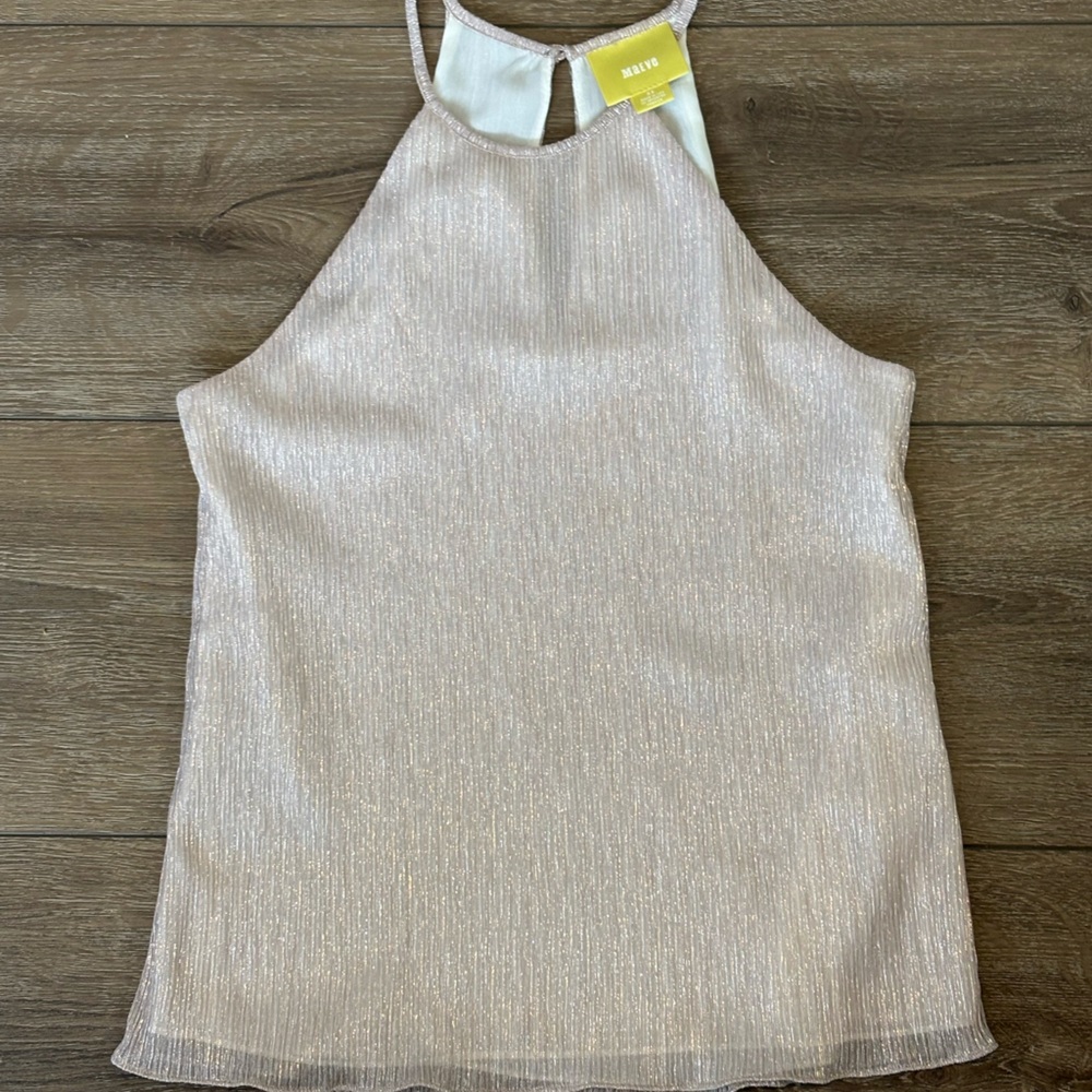 Maeve Metallic Sleeveless Top